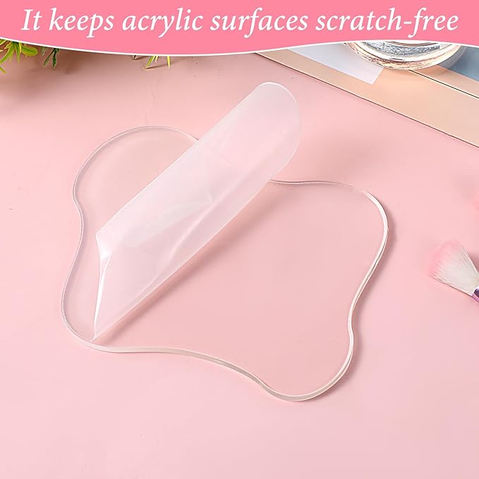 Nail Art Palette Nail Polish Palette Nails Painting Mixed Color Pallet Acrylic Makeup Mixing Plate Cosmetic Mixing Tools for Nails Art Transparent Manicure Tray for Beauty Salon