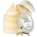 Vanilla Whipped Body Butter, Shea Body Butter for Women Dry Skin, Natural Vanilla Lotion for Body Moisturizer-Deep Moisturizing and Softening-6.8 floz(200ml)