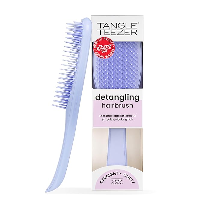 Tangle Teezer Ultimate Detangler Brush for Wet & Dry Hair, Eliminates Knots & Reduces Breakage for Straight to Wavy Hair Types, Sweet Lavender