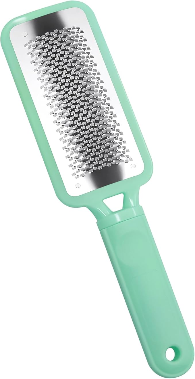 Foot Callus Remover – Professional Stainless Steel Foot File for Dead Skin, Callus & Hard Skin Removal – Ergonomic Design for Smooth, Baby-Soft Feet (Green)