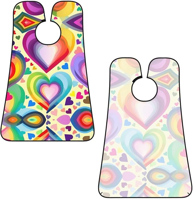 Purple Music Notes Print Beard Bib Shaving Apron, Beard Hair Trimming Cape – For Dad