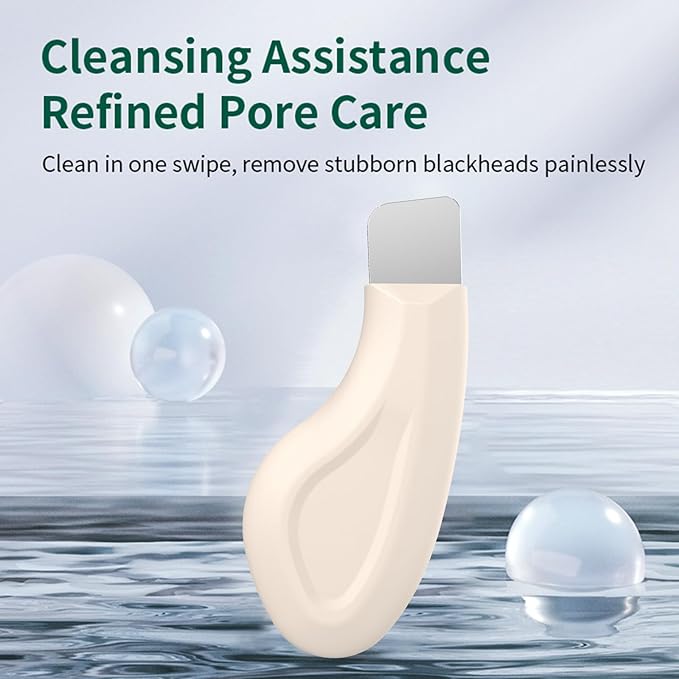 Silicone Nose Blackhead Remover/Face Spatula for Deep Cleaning Black Head Removal.Mild and Safe Skin Scrubber for Remove Facial and Nose Ehead（Beige）