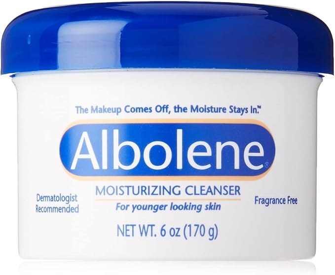 Albolene Face Moisturizer & Makeup Remover - Facial Cleanser & Cleansing Balm - Fragrance-Free Cream - 6 oz