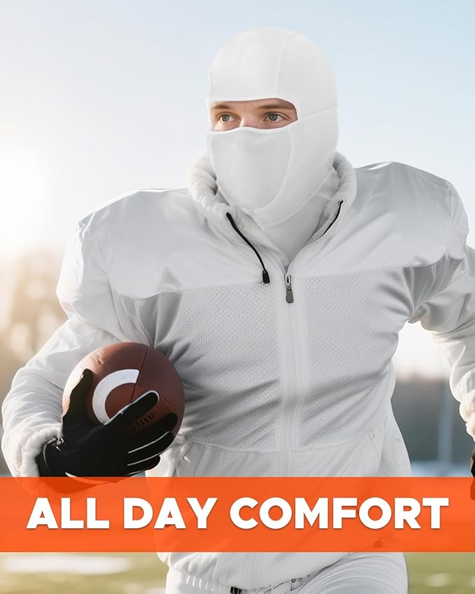 Balaclava Face Ski Mask with Movable Deisgn for Men Women-Fleece Winter Face Covering for Cold Weather Skiing Outdoor Work