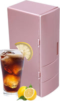 Topyond Mini Refrigerator 12 x 8.5 x 25cm, Small Fridge, Compact Mini Fridge for Bedroom, USB Portable Heat Preservation and Cold Storage Dual Use Refrigerator for Home Bedroom Car