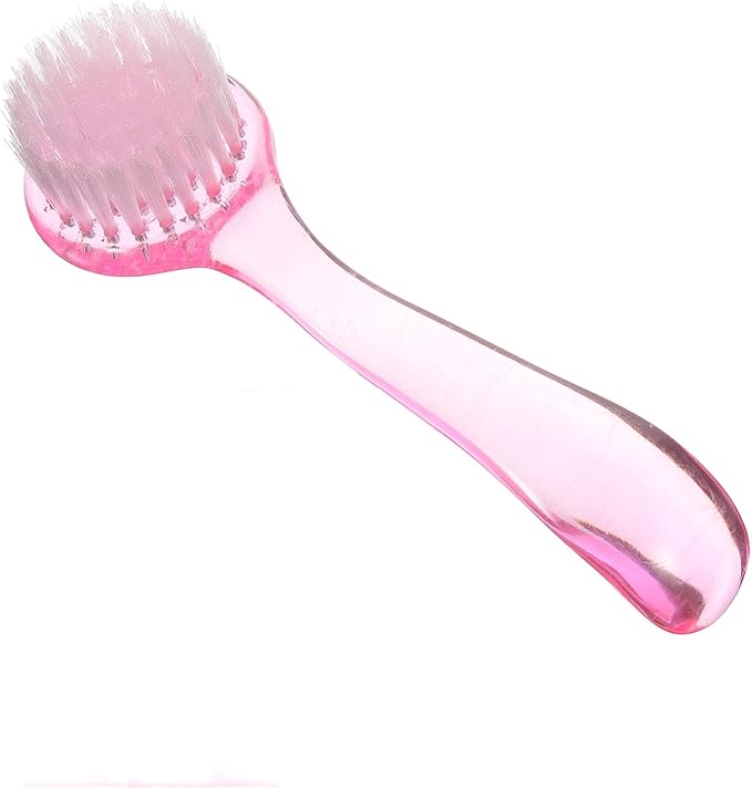ULTNICE Sheep Horn Facial Brush 4-Pack Manual Face Cleaning Brush Set with Soft Bristles for Deep Pore Cleansing and Blackhead Removal Compact 5.1X1.6 Inch for Wet and Dry Skin Care