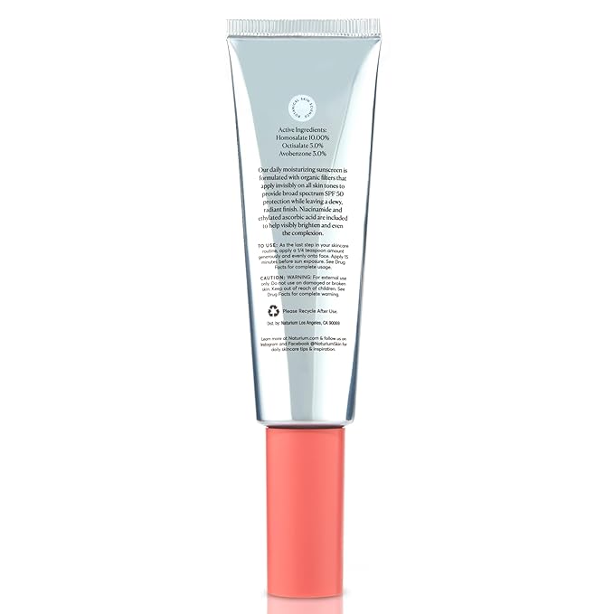 Naturium Dew-Glow Moisturizer SPF 50 PA++++ Jumbo, Daily Moisturizing Sunscreen & Face Primer, Skin Protector with Dewy Finish, 3.4 oz