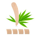Bamboo Makeup Spatula Set - 80PCS Mini Cosmetic Spatulas Beauty Tools for Creams Mask & Skincare, Facial Massage,Reusable Facial Applicators with Smooth Edges