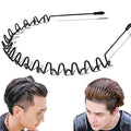 Wavy Metal Headband for Men Women Textured Grip Hair Band fr Defined Daily Hairstyles Lightweight Comfortable fr Yoga Washing Face Sports Work Casual Use Unisex Fashion Accessory & Gifts