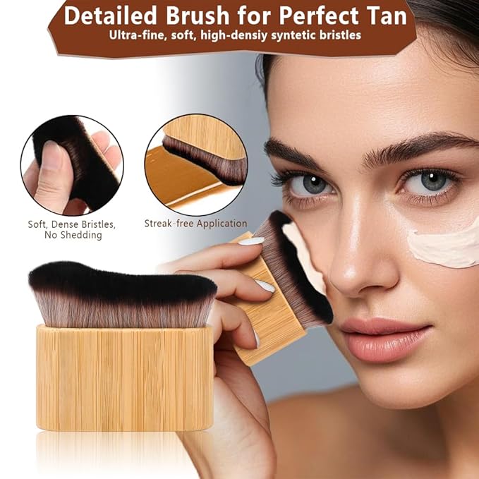 4 in 1 Luxury Velvet Tanning Mitt Self Tanning Mitt Applicator Self Tanner Brush Self Tanner Back Applicator Self Tanner Mitt Tanning Brush Tanning Glove