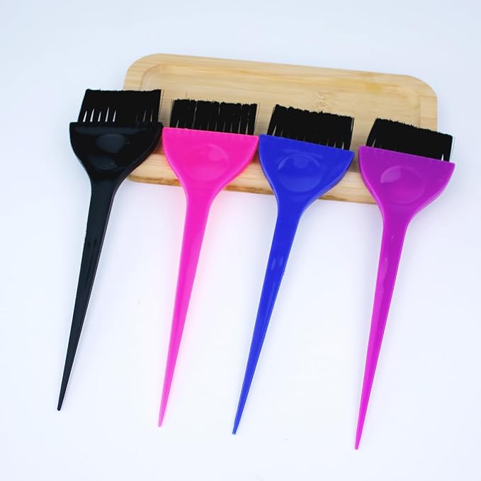 10 Pcs Hair Coloring Dye Brush Set Salon Hair Color Application Brush Tinting Comb Tool Kit for Salon Use and Home DIY(4 Colors)