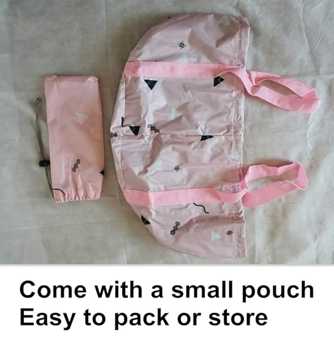 14L Collapsible Feet Soaking Bag Tub with Handles for Girls Women, Portable Pedicure Foot Spa Soak Bath Foldable Basin Bucket for Travel Camping, Pink