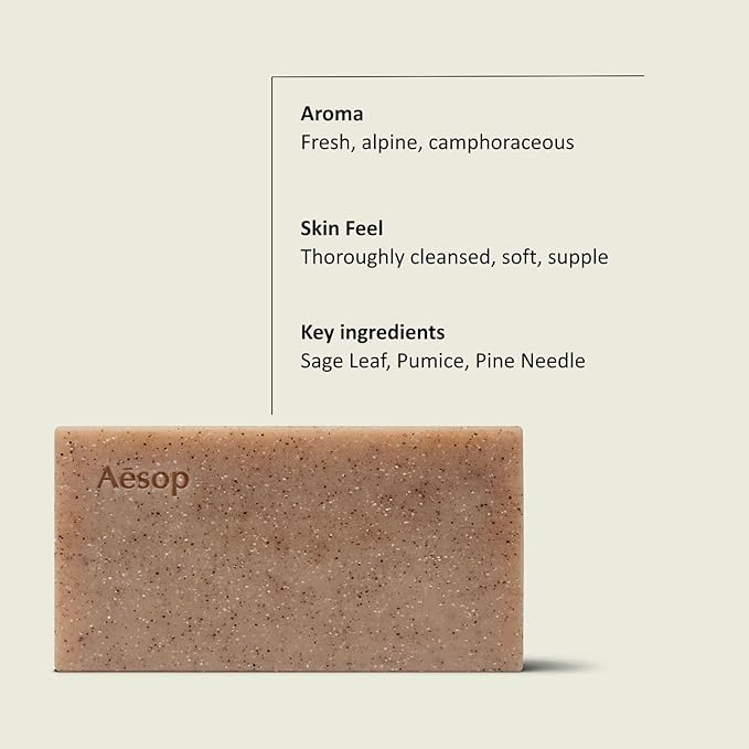 Aesop Polish Bar Soap | Exfoliating Body Cleansing Bar with Pumice & Botanical Oils | Gently Polishes Skin – Non-Drying | 5.2 oz