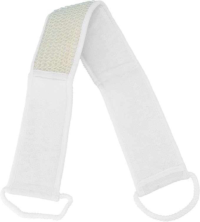 2pcs Back Scrubber Bath Towels Soft Exfoliating Shower Tool with Long Strap for and Cleansing Safe for All Skin Types for Daily Use