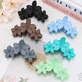 Ahoney 6PCS Flower Hair Clips for Women Strong Hold Nonslip, Big Flower Claw Clip for Thick Hair, Hawaiian Hibiscus Cute Hair Clips Beach Hair Accessories for Women Girls 12
