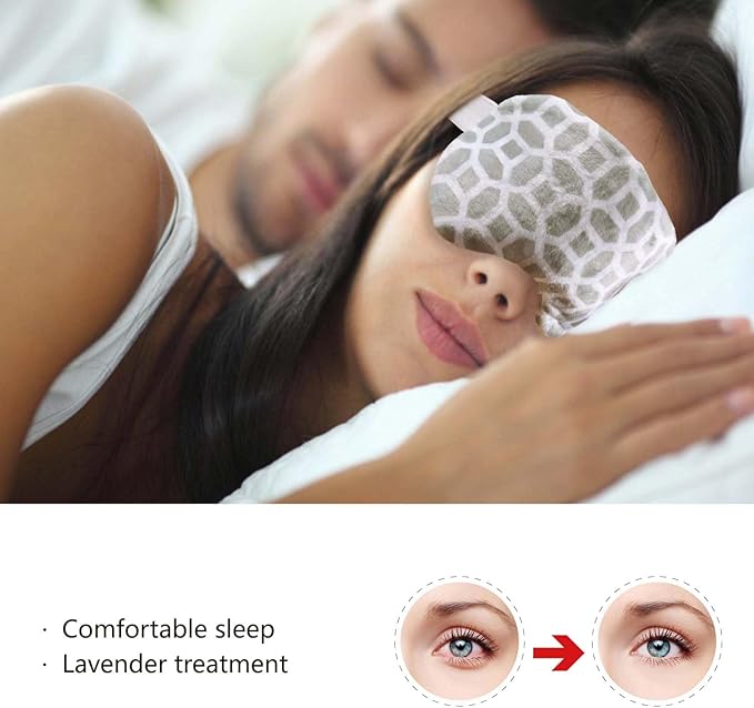 2 in 1 Heated/Ice Eye Mask Moist Heat Eye Mask Lavender & Flaxseed Sinus Pillow Microwavable for Dry Eye,Styes,Sinus Pain,Headache,Migraine,Puffy or Swollen Eyes Irritated and Inflamed Eyelid Bumps