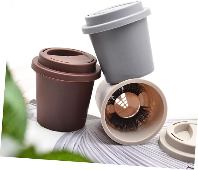 GALPADA 3pcs Eyelash Storage Box Lash Holders Female Eyelash Organizer Packing Case for False Travel-Friendly Makeup Storage