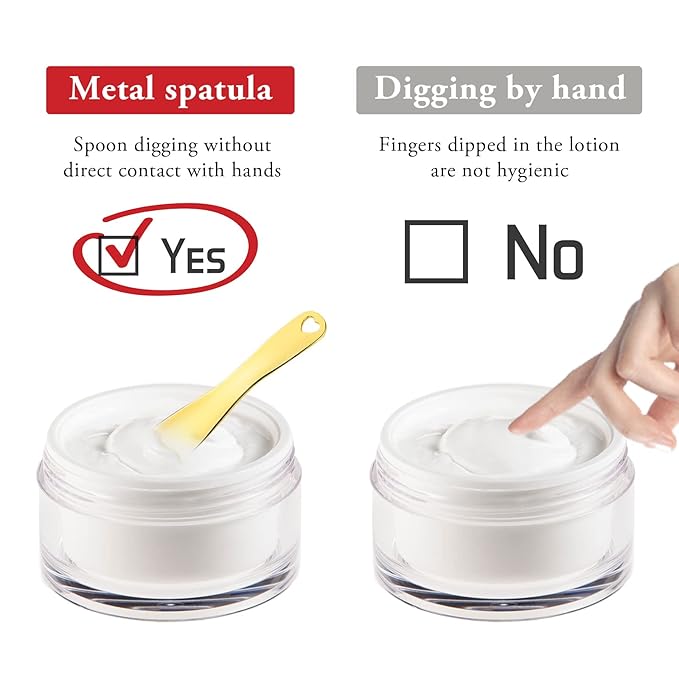 3 PCS Metal Cosmetic Spoon Skincare Spatula Stick Applicator Beauty Spa Mini Spoon Skin Care Facial Cream Mask Scoop Makeup Tools for Facial DIY Mask Mixing
