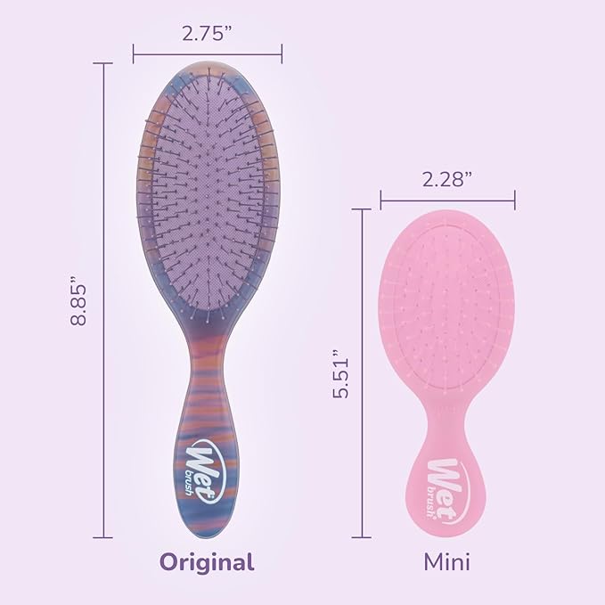 Wet Brush Original Detangler Hair Brush, Purple (Desert Afterglow), Ultra-Soft IntelliFlex Bristles, Detangling Bristles Glide Through Tangles (Wet Dry & Damaged Hair), Women & Men