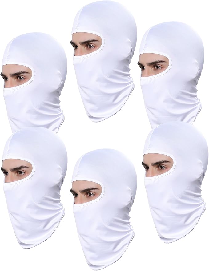 Xeoxarel 6 Pack Balaclava Ski Mask for Men/Women, Full Face Cover