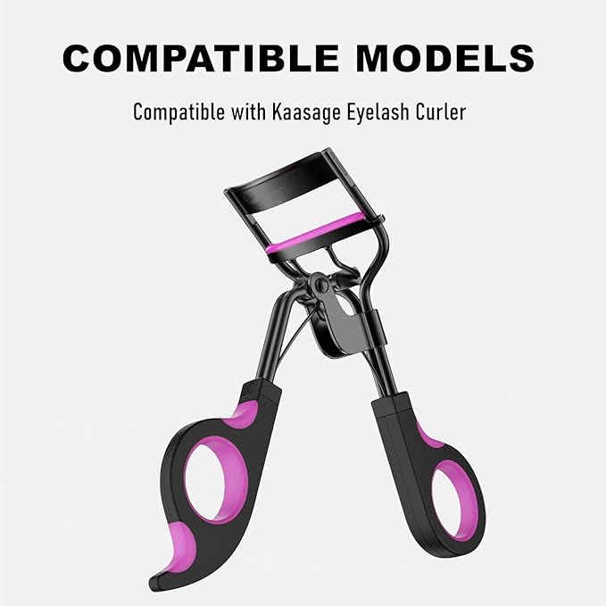 36Pack Purple Compatible with Kaasage Eyelash Curler Refills, Silicone Rubber Eye lash Curlers Refill Compatible with Kaasage Eyelash Curler.