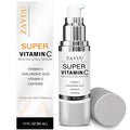 Super Vitamin C Face Serum for Mature Skin: Hydrating Brightening Formula - Vitamin C, Hyaluronic Acid, Vitamin E, Caffeine - Face Lift Serum for Wrinkles, Dark Spots - 1.7 fl. oz.