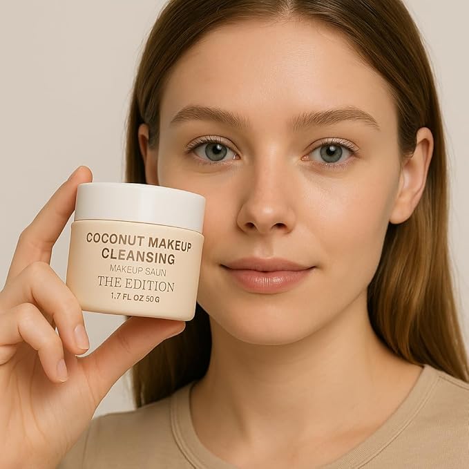 The Edition Coconut, Makeup Balm, Face Cleanser, Makeup Remover & Cleansing Balm – Gentle Face Makeup Cleanser for Waterproof Makeup, Hydrating Skincare for All Skin Types, 50g