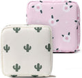 Sanitary Napkin Storage Bag,Menstrual Cup Pouch,Nylon Portable Sanitary Napkin Pads Storage Bags Feminine Menstruation First Period Bag for Teen Girls Women Ladies(2 Pack)