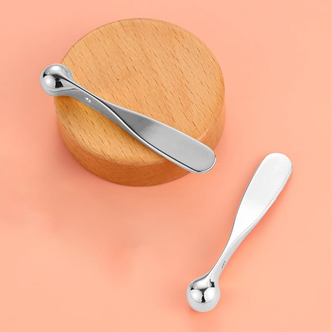 4pcs Metal Eye Cream Massage Stick Tool for Face Cream Applicator,Makeup spatula, eye cream applicator, eye massage tool, eye cream applicator, eye massage tool.