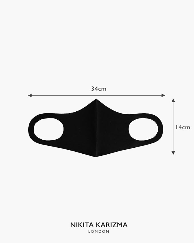 KARIZMA Styling Essentials Cloth Face Mask. 4 Buttery Soft Masks Washable Fabric. (Classic) Pink, Soft Grey, Blue and Black Face Mask Reusable. Fabric Face Mask 4 Pieces