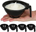 5pcs Hair Salon Dye Bowl Hair Dye Bowl Dying Mixing Tinting Mixing s with Handles DIY Makeup Making Black Plastic