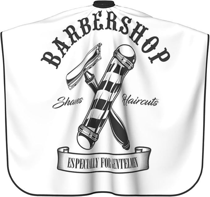 Adult Barber Cape, Professional Salon Haircut Capes, Haircut Kit Hairdressing Apron for Home Salon Barbershop