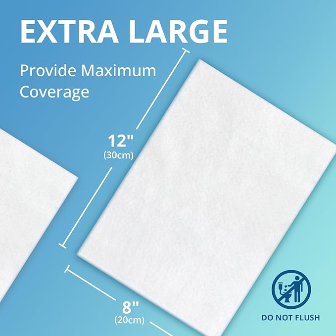 WhyWorry Ultra Thick Bathing Wipes for Adults Rinse Free, Large Body Wipes for Women, Men, Elderly Care & Cleaning, 8" x 12" Disposable Shower Washcloths for Gym & Camping, Fresh Scent, 100 Count