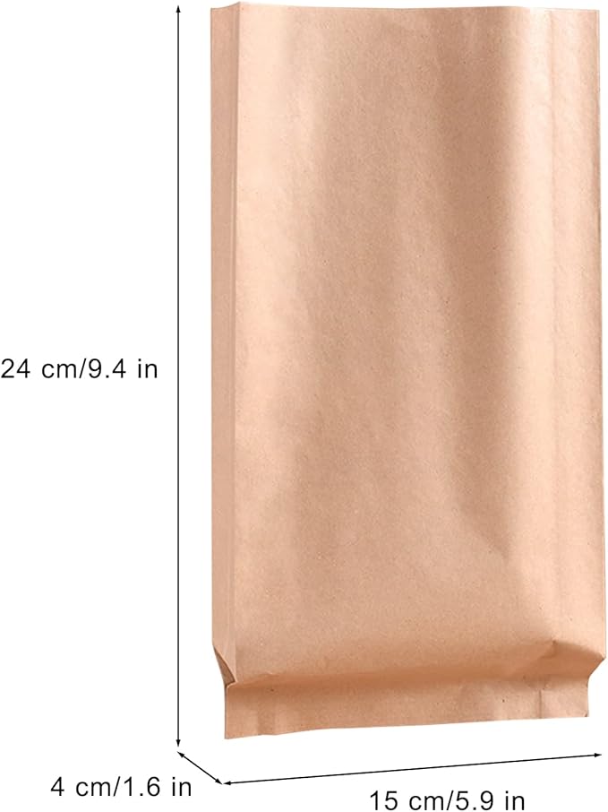 Disposable Paper Bag, 100 Pack Sanitary Napkin Disposal Bags, Feminine Hygiene Disposal Bags, Kraft Paper Bag, Sturdy and Waterproof, Suitable for Sanitary Napkins, Gift Bags