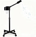Professional Facial Steamer, Hot Mist Spray, Vaporizador Facial Steamer for Esthetician, Height Adjustable, SPA at Home, Black