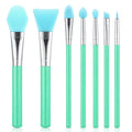 7PCS Silicone Brush Applicator Kit, Resin Brush Applicator UV Resin Brushes Applicators Jelly Brushes Applicators for Cream Makeup Products and Epoxy Art Crafting, Grass Green
