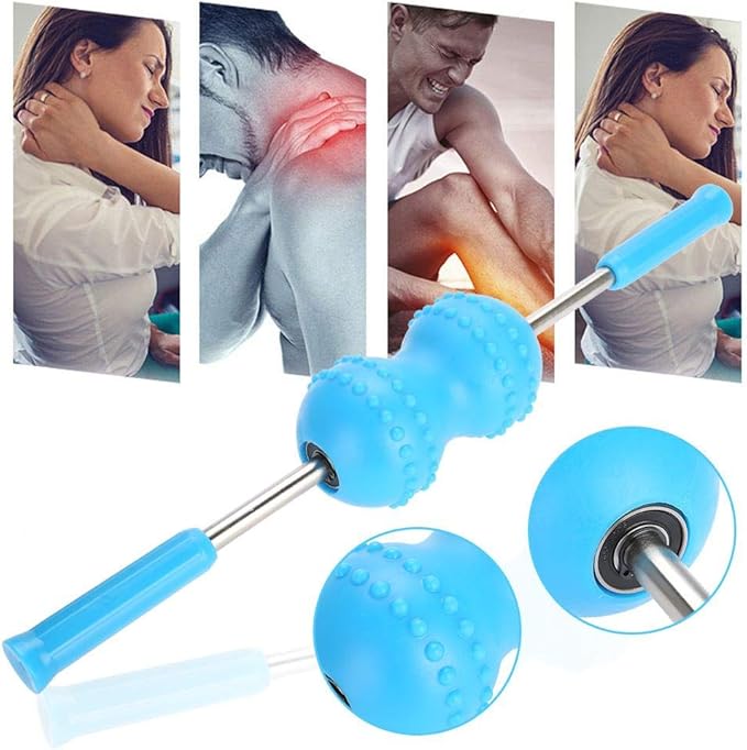 Taidda Massage Roller, Portable Multifunctional Body Muscle Yoga Massage Roller Stick Pain Relief Stick