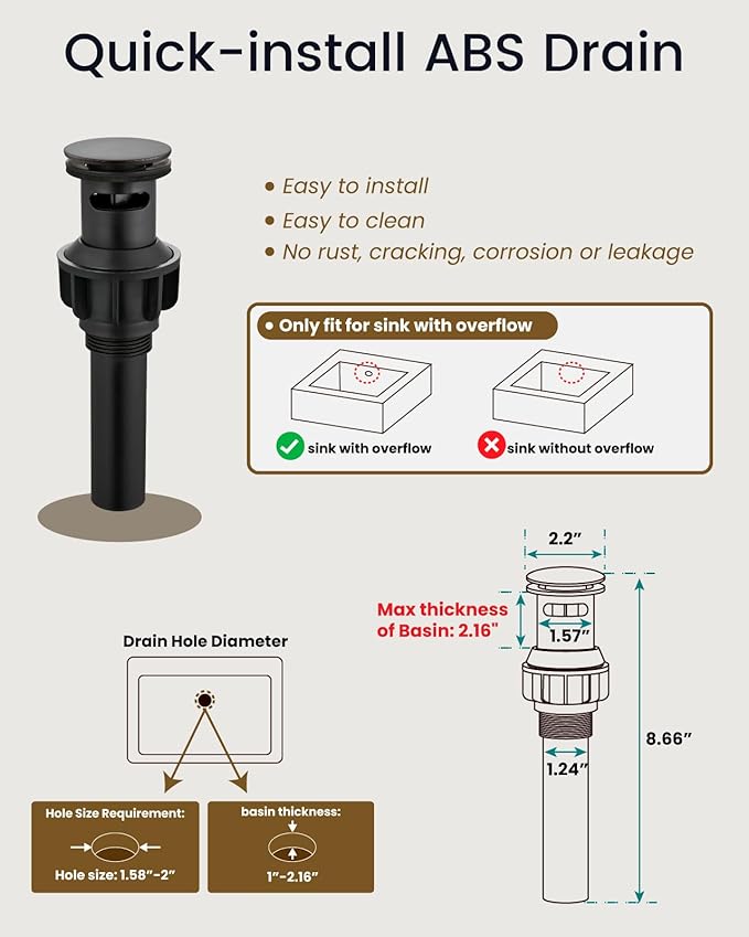 gotonovo Waterfall 8 inch Widespread Bathroom Faucet Set Bathroom Sink Faucet 3 Hole 2 Handle Vanity Lavatory Deck Mount with Pop Up Drain and Water Supply Lines Square Body Oil Rubbed Bronze