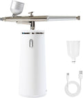 Microtree Nano Facial Steamer - Rechargeable & Portable High Pressure Face Oxygen Sprayer Machine, 0.3mm Nozzle Micro Mist Skin Hydrator, Essential Water Infusion Facial Spa Treatment, White