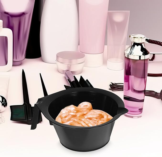 Hair Dye Bowl Transparent 2.6 Inch Salon Hair Color Mixing Bowl with Measurement Scales for Precise Dye Mixing and Highlighting