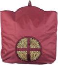 Dura-Tech Nylon Hay Bag for Horses | Color Burgundy | Enhances Digestion with Slow Consumption | Minimizes Hay Waste | Extremely Durable 600 Denier PVC Construction