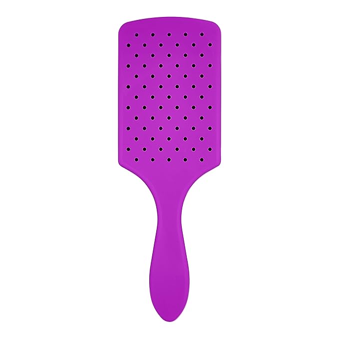 Wet Brush Paddle Detangler Hair Brush, Purple, Ultra-Soft IntelliFlex Bristles with AquaVent Design, Great For Treatment & Mask Application, Women, Men, Wet, Dry and Damaged Hair