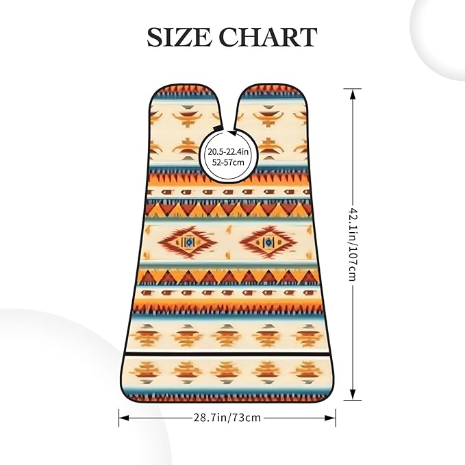 Ocean Fishes Print Beard Bib Shaving Apron, Beard Hair Trimming Cape Gift For Dad