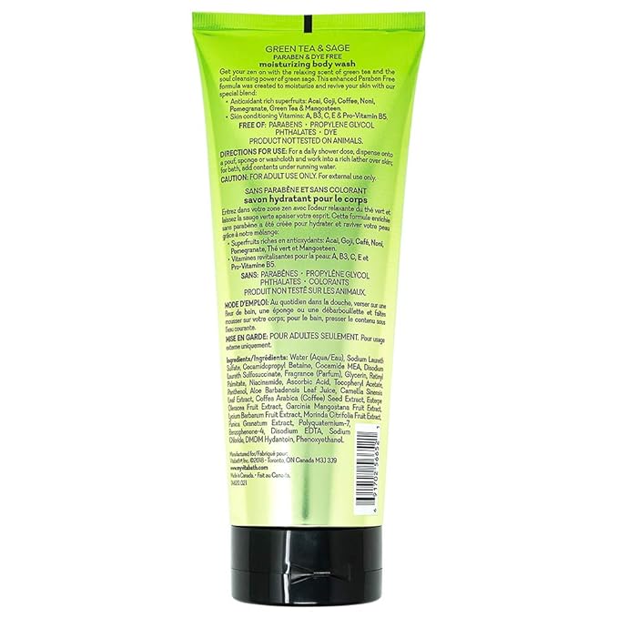 Vitabath Body Wash, Green Tea & Sage, 10 Fluid Ounce