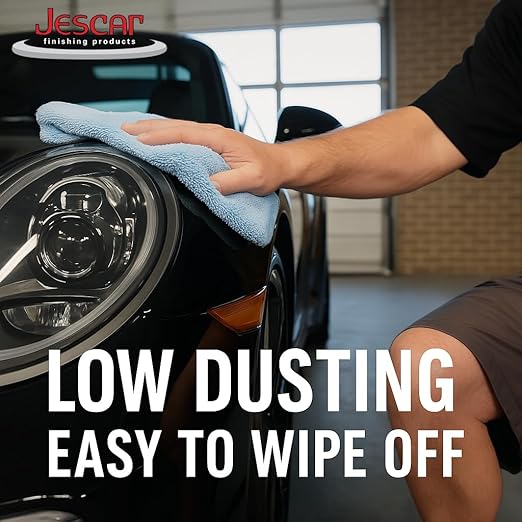 Jescar Fine Polish - 8oz - Professional Finishing Polish Eliminates Swirls, Holograms, Haze, and Light Scratches, Body Shop Safe, Removes P3000 Grit Sanding Marks. Enhanced Gloss and Clarity