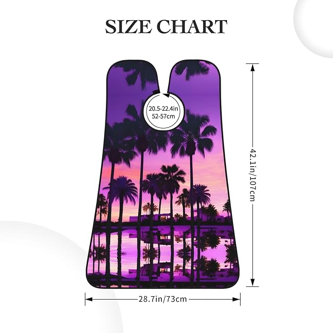 Pansy Perfection Print Beard Bib Shaving Apron, Beard Hair Trimming Cape Gift For Dad