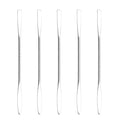 5Pcs Makeup Spatula tool metal Set Professional Beauty Stainless Steel Cosmetics Mixer Long Metal Spatula Depotting Mixing Tool (#1)