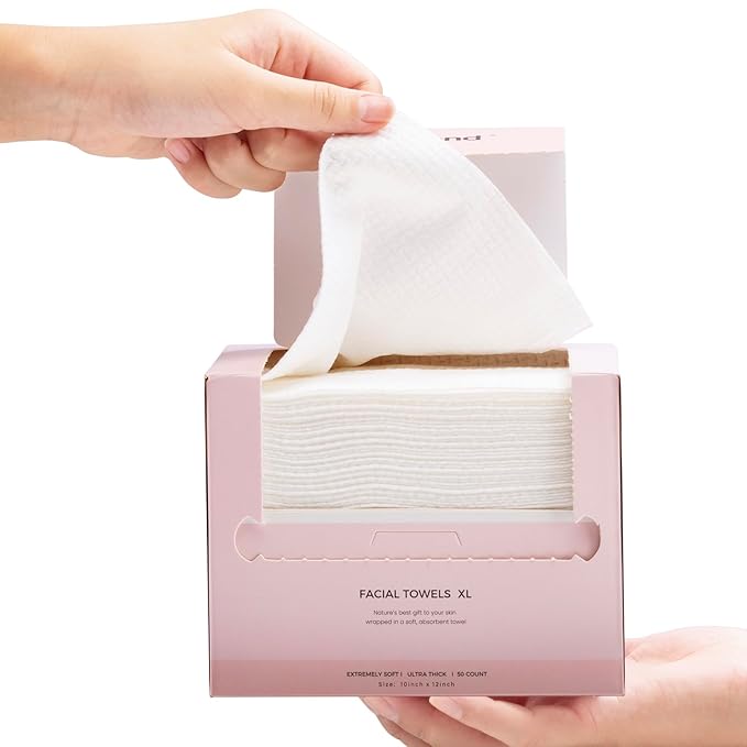 Disposable Face Towel Cloth Thicker Large Size 10"X12"Face Towelettes Disposable for Washing Clean Skin Towels Cleaning Towels
