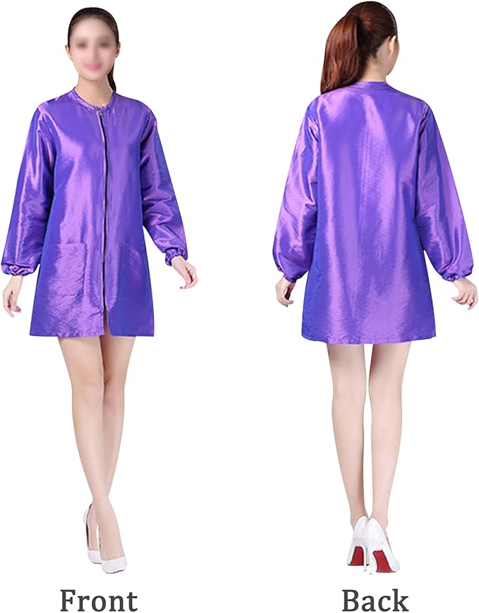 Polyester Fabric Salon Smock Professional Stylist Jacket Waterproof Haircut Cape Barber Apron
