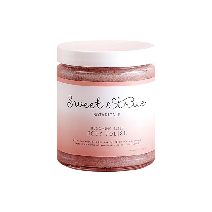 Organic Sugar Body Polish - Natural Exfoliating Scrub with Whipped Butters & Essential Oils | Deeply Moisturizing Body Exfoliant